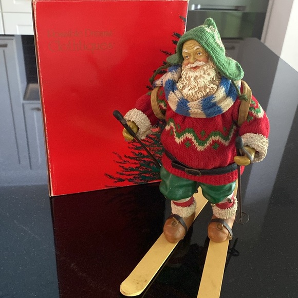 Vintage 1989 Possible Dreams Clothique Santa Skiing Figurine Nordic Sweater - Picture 12 of 15